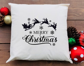Christmas Pillow Covers, Holiday Decorative Cushion Covers, Throw Pillows Cases, Couch Sofa Bed Pillows Covers