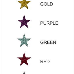 Glitter Iron-on Stars Iron-on Stars Pack of 18 on - Etsy Canada