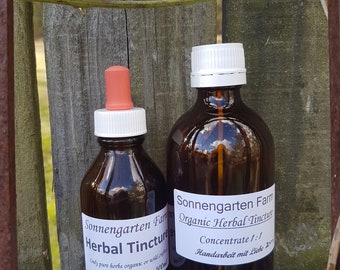 Holy Basil & Goji Berry Tonikum//Tincture//Herb Concentrate//Extract//practitioner grade//qual//German Herbalist//40 years//BIO//small batch