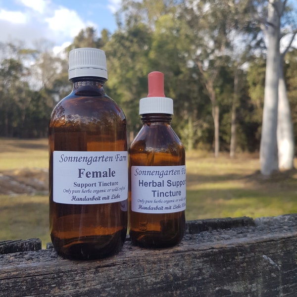 Female Support Formula by Hans the Herbalist//Practitioner Grade//Tincture//Herb Concentrate//Extract//qualified//40 years//organic//crafted