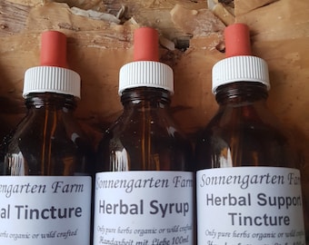 Enhanced Immune Formulation//Herb Tincture//Concentrate//Extract//practitioner grade//German Herbalist//qualified//40 years//BIO//hand made