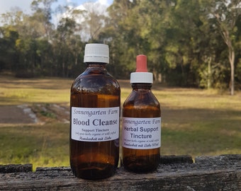 Blood Cleanse Formula by Hans the Herbalist//Practitioner Grade//Tincture//Concentrate//Extract//40 years//qualified//organic//small batch
