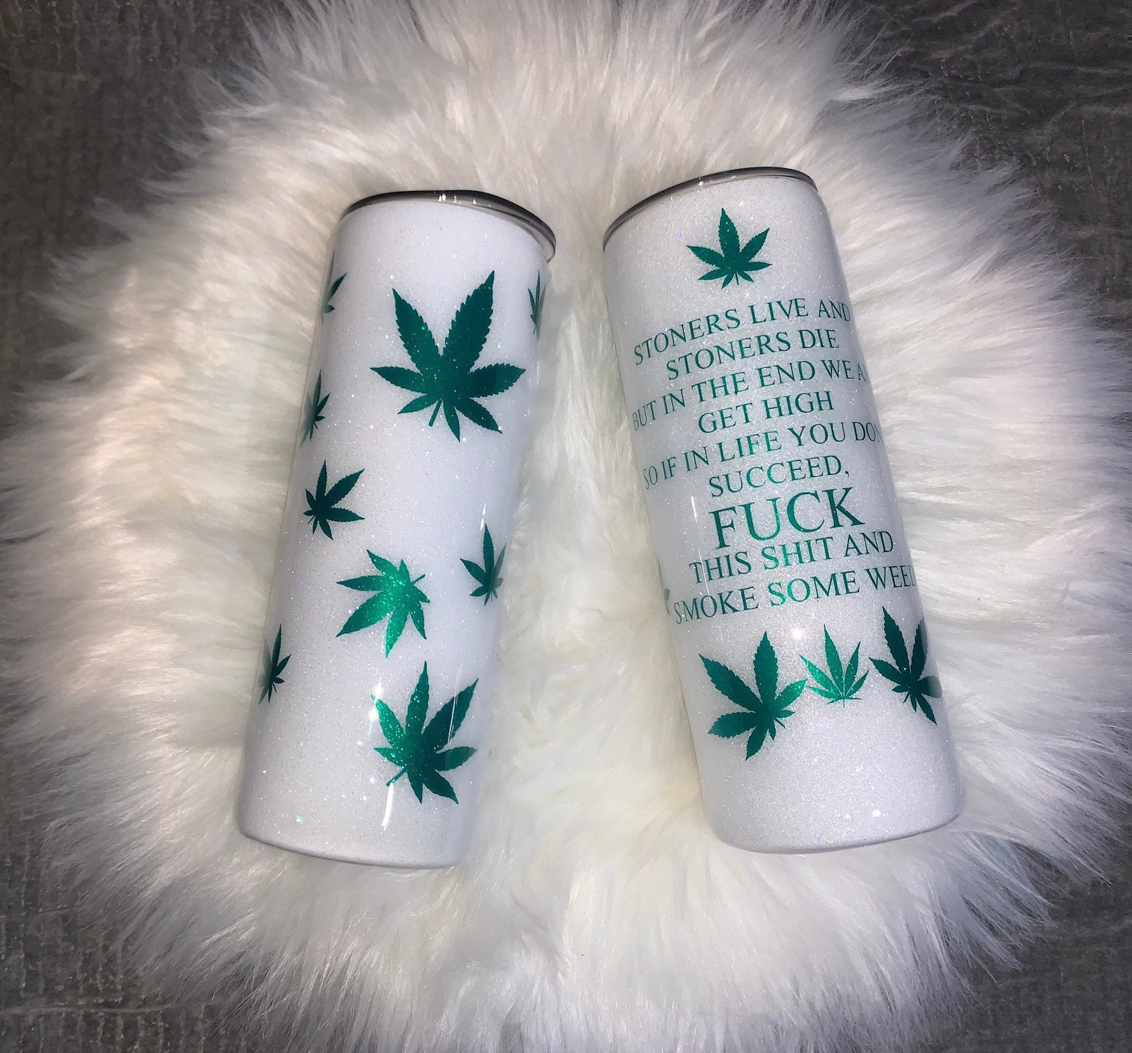 Customized tumblers 420/pot/weed/marijuana decorations Etsy