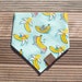 Bandana banane pour chien - bandana chat - à clipser - nourriture - écharpe pour animal de compagnie - banane #703