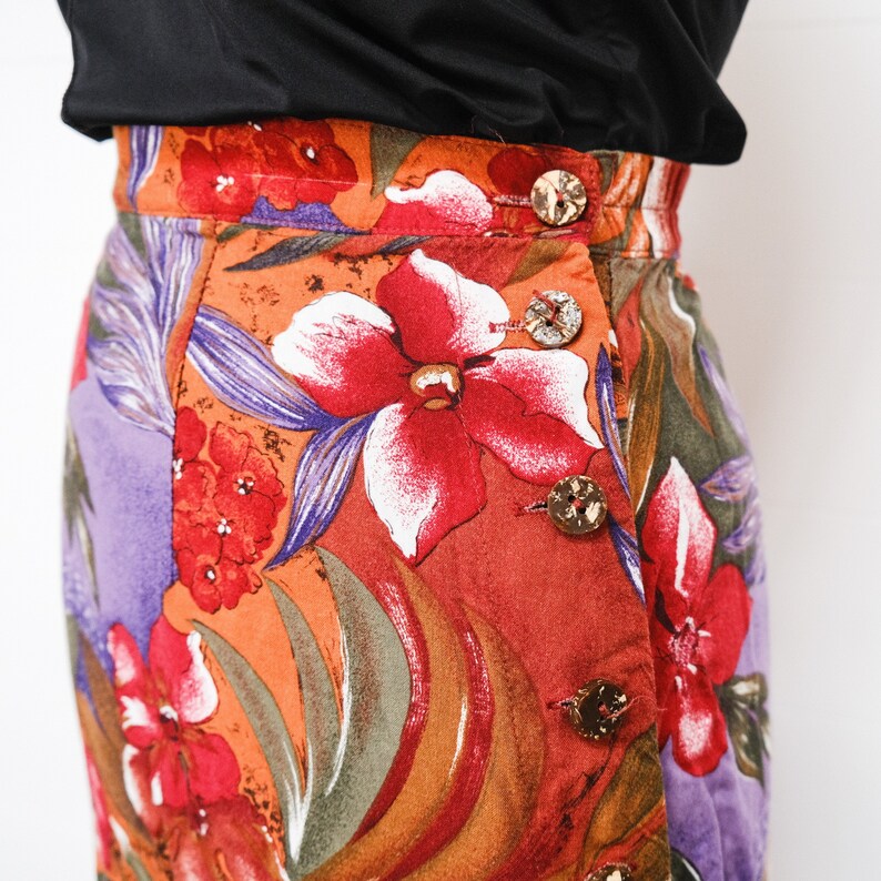 Vintage 80s /'Millers/' Floral Maxi Skirt 14-16