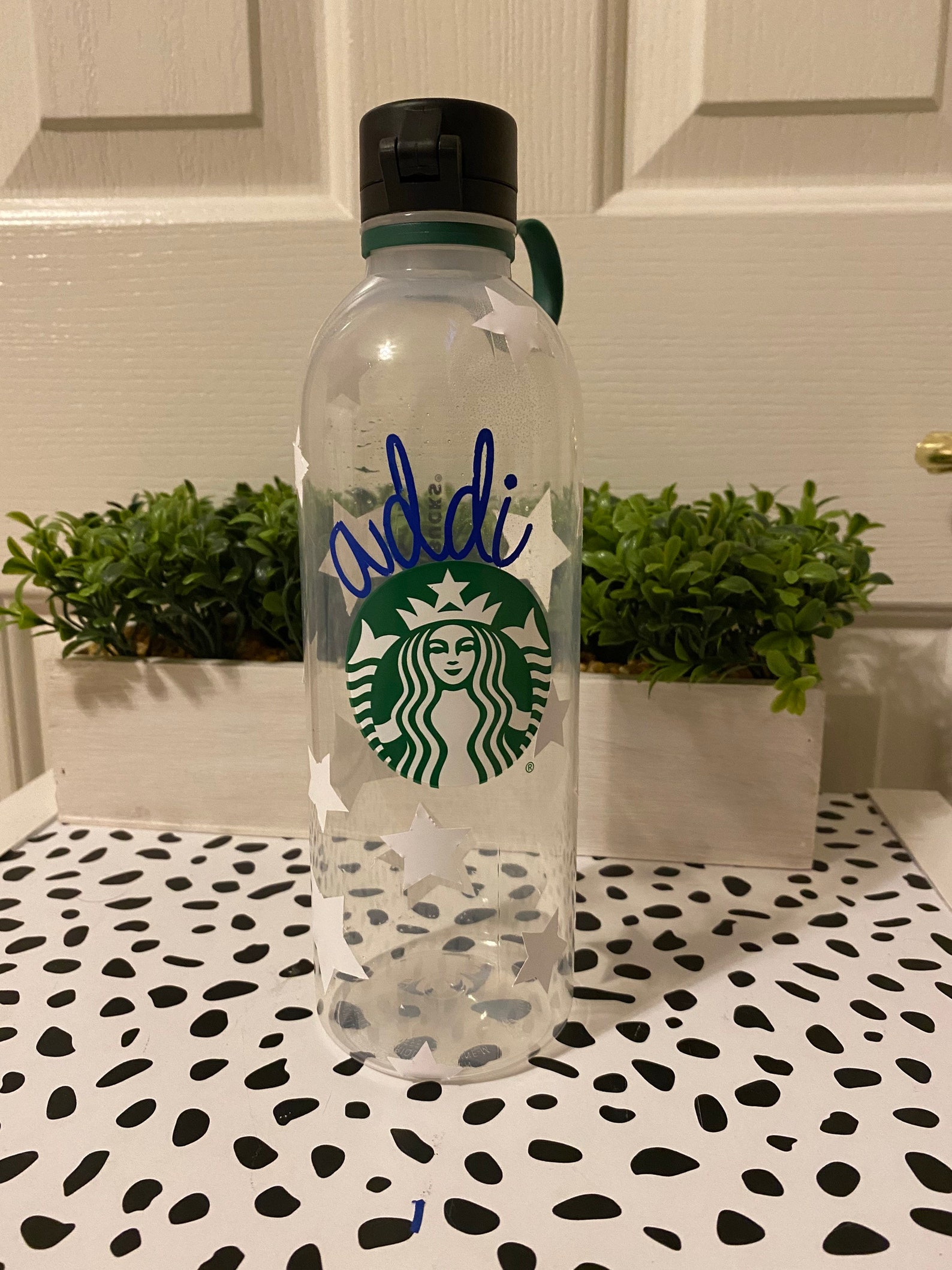 Starry vinyl Starbucks water bottle Etsy