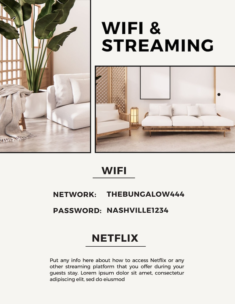short term airbnb rental