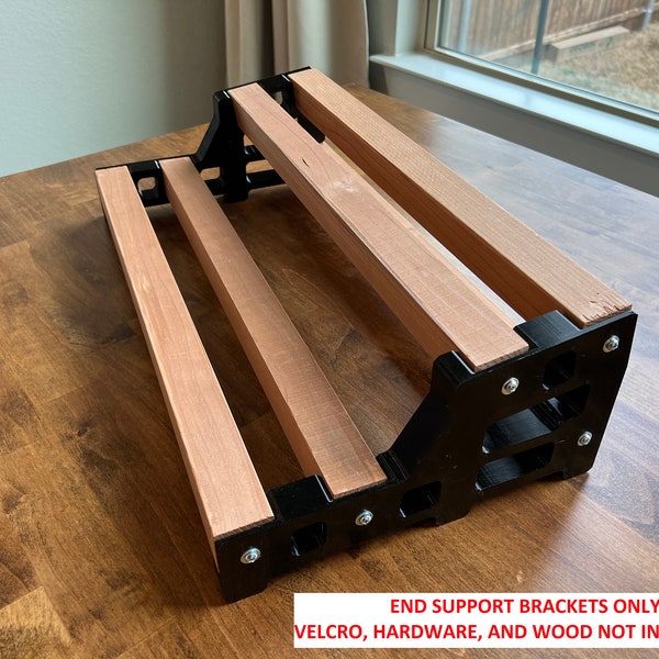 Tiered Guitar Pedal Board End Supports – DIY PETG Brackets for Custom Builds