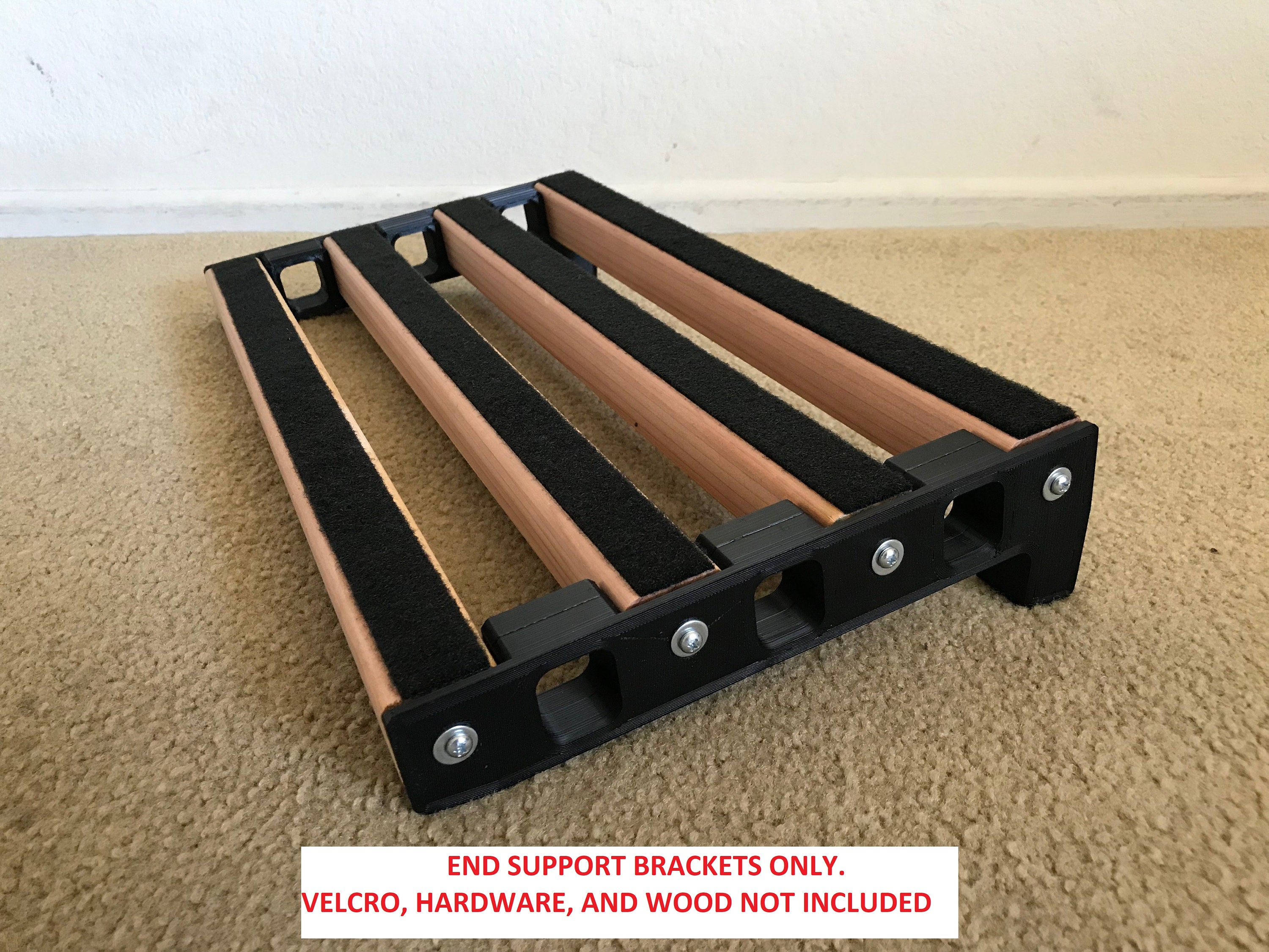 DIY Pedalboard: some old shelving and 3m Velcro tape (signal chain in  comments) : r/guitarpedals