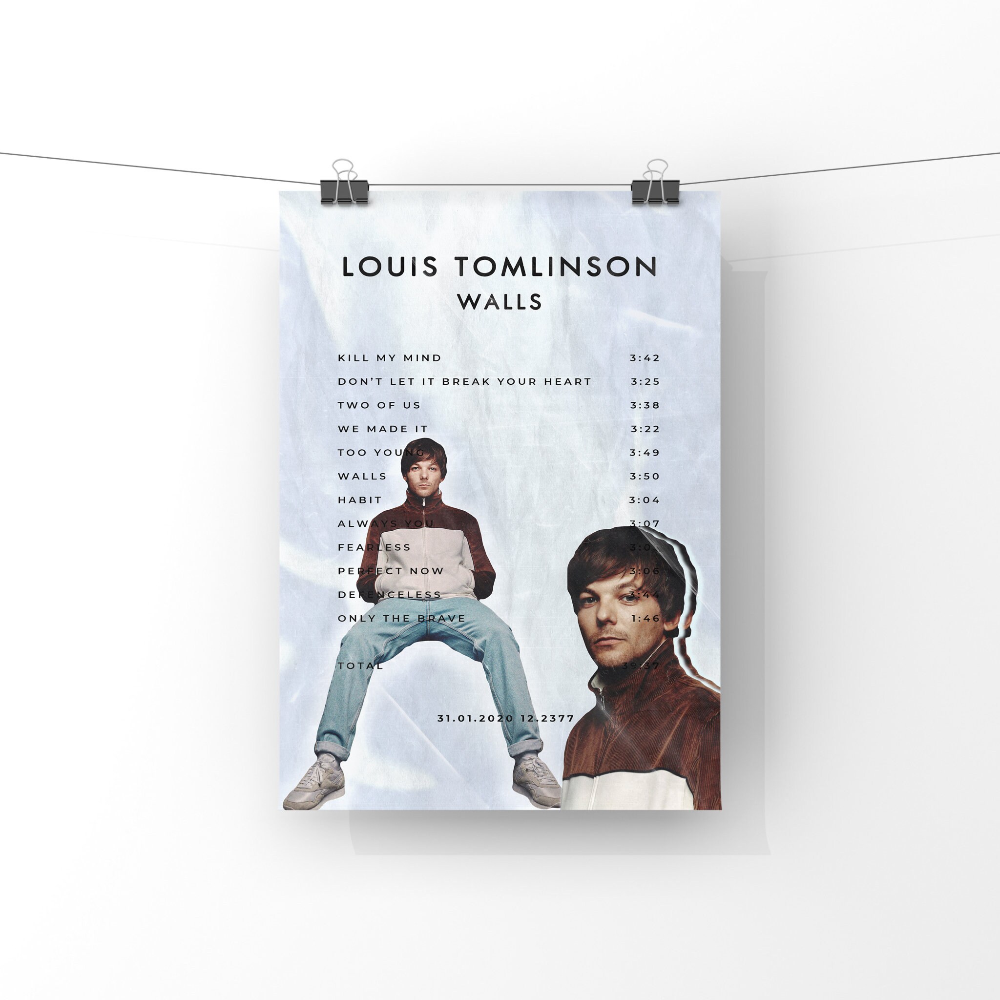 Louis Tomlinson Walls Poster New collection Wall Art Etsy
