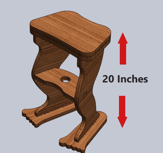 Big Foots Stool Laser Cut CNC Cutting CNC Router Digital Etsy