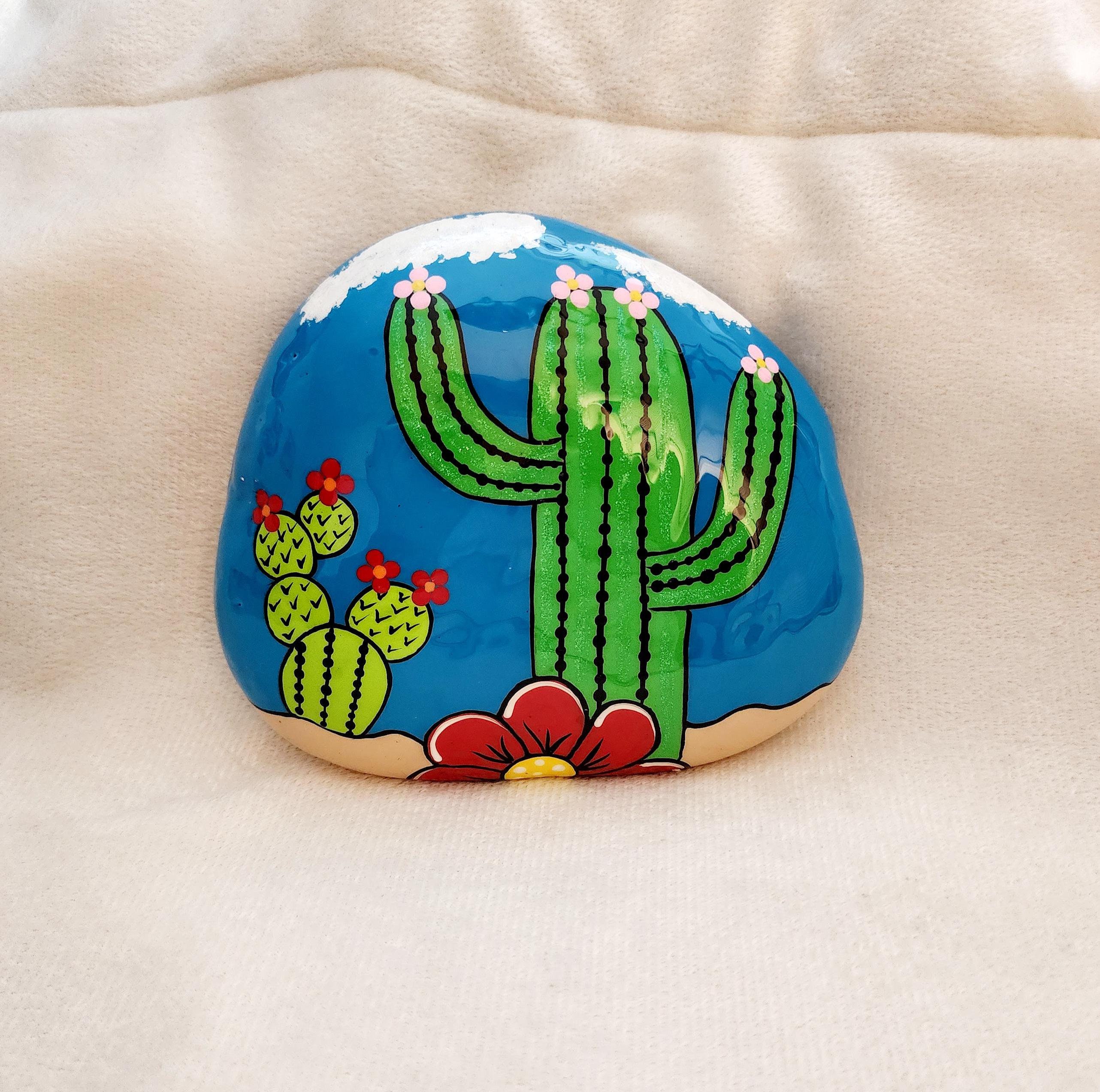 Cactus Painted Rock, Southwest Decor, Desert Home Decor, Paperweight, Rock  Art, Cactus Artwork - Etsy