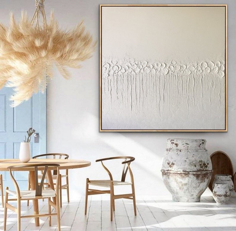 Texture White Wall Art Abstract Wall Art White Wall Decor Etsy