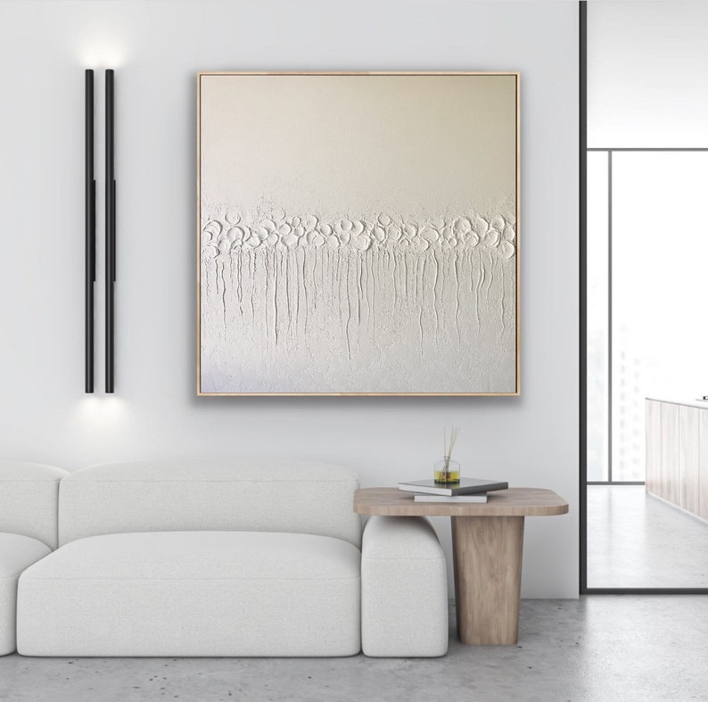 Texture White Wall Art Abstract Wall Art White Wall Decor Etsy