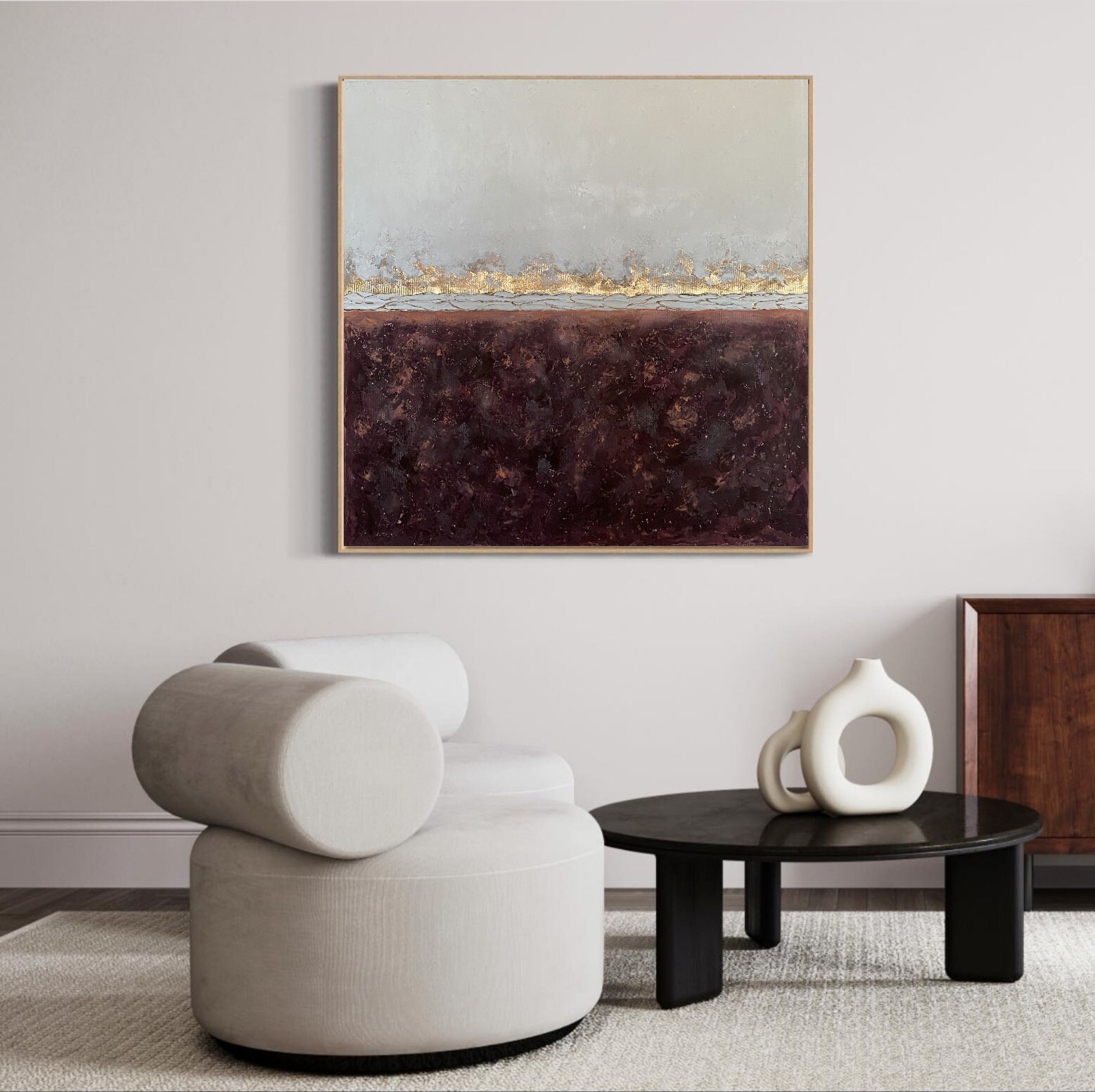 Burgundy Painting Abstract Art Original Large Wall Art Purple Etsy