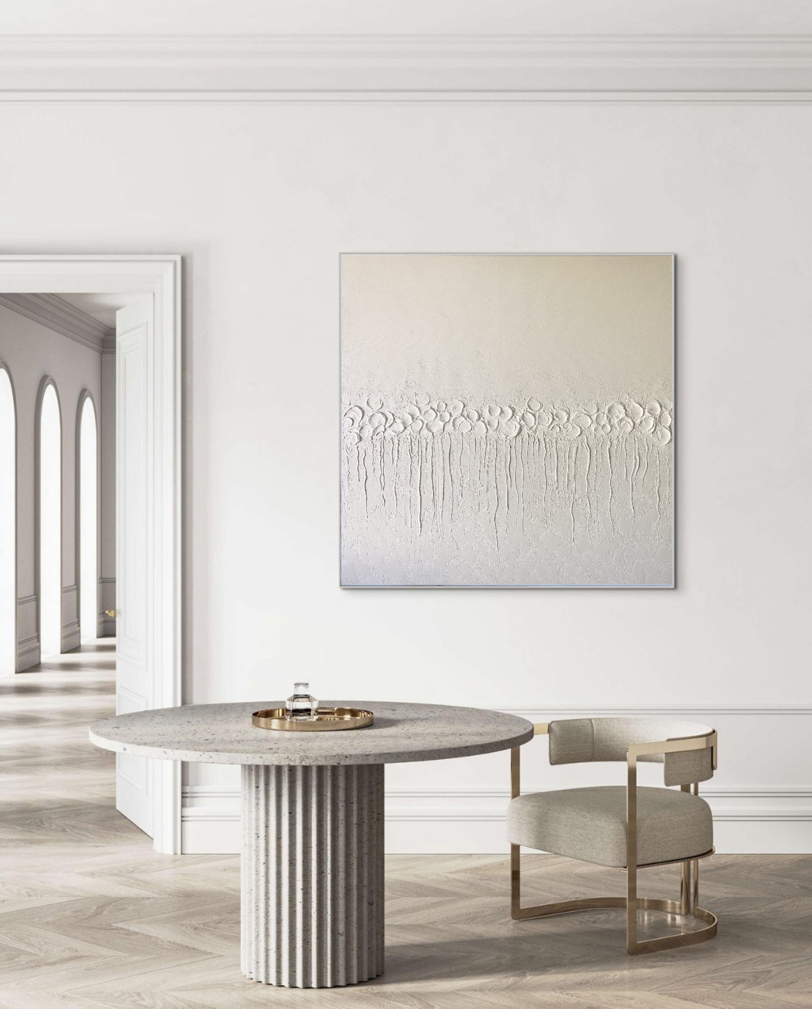 Texture White Wall Art Abstract Wall Art White Wall Decor | Etsy