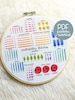 Full Beginner Embroidery Guide - Learn 14 Beginner Embroidery Stitches - Embroidery Pattern & Tutorial - PDF Instant Digital Download 