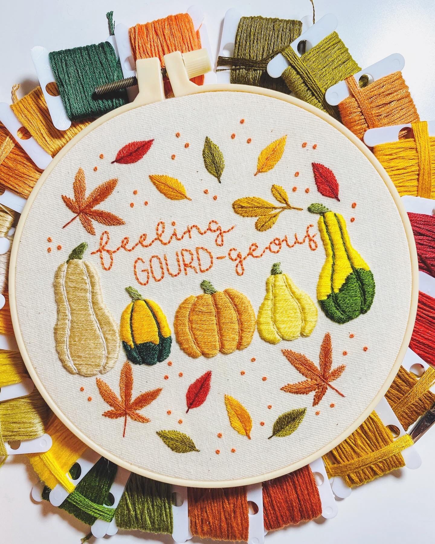 Autumn Series - Feeling Gourdgeous - Embroidery Pattern - PDF