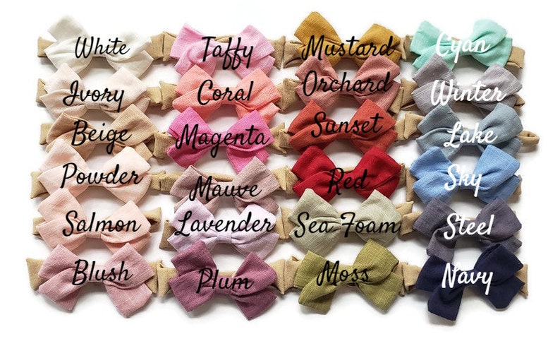 Baby girl headband, Newborn headband, Newborn girl bow, Newborn bow, Infant bows, Mini bow, Nylon bow, Nylon headband, Baby girl bow image 2