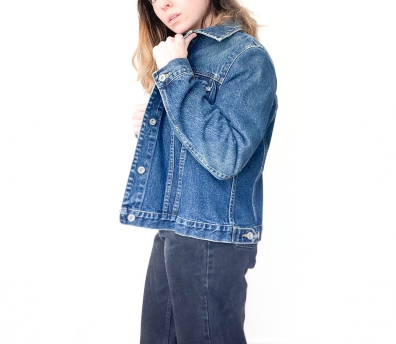 Retro Eddie Bauer Denim Jacket Womens M 