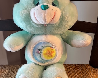 Rare! Vintage Maverick 13” Bedtime Care Bear Thread Color Error