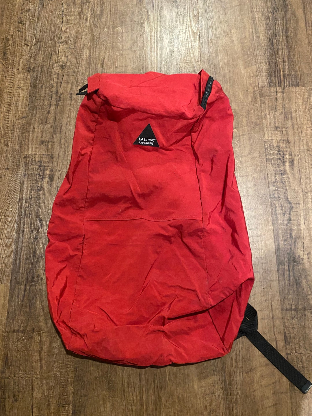 dpさま専用　EASTPAK RAF SIMONS レッドバックパック Eastpak Raf Simons Large Backpack Crinkled Bagpack - Etsy