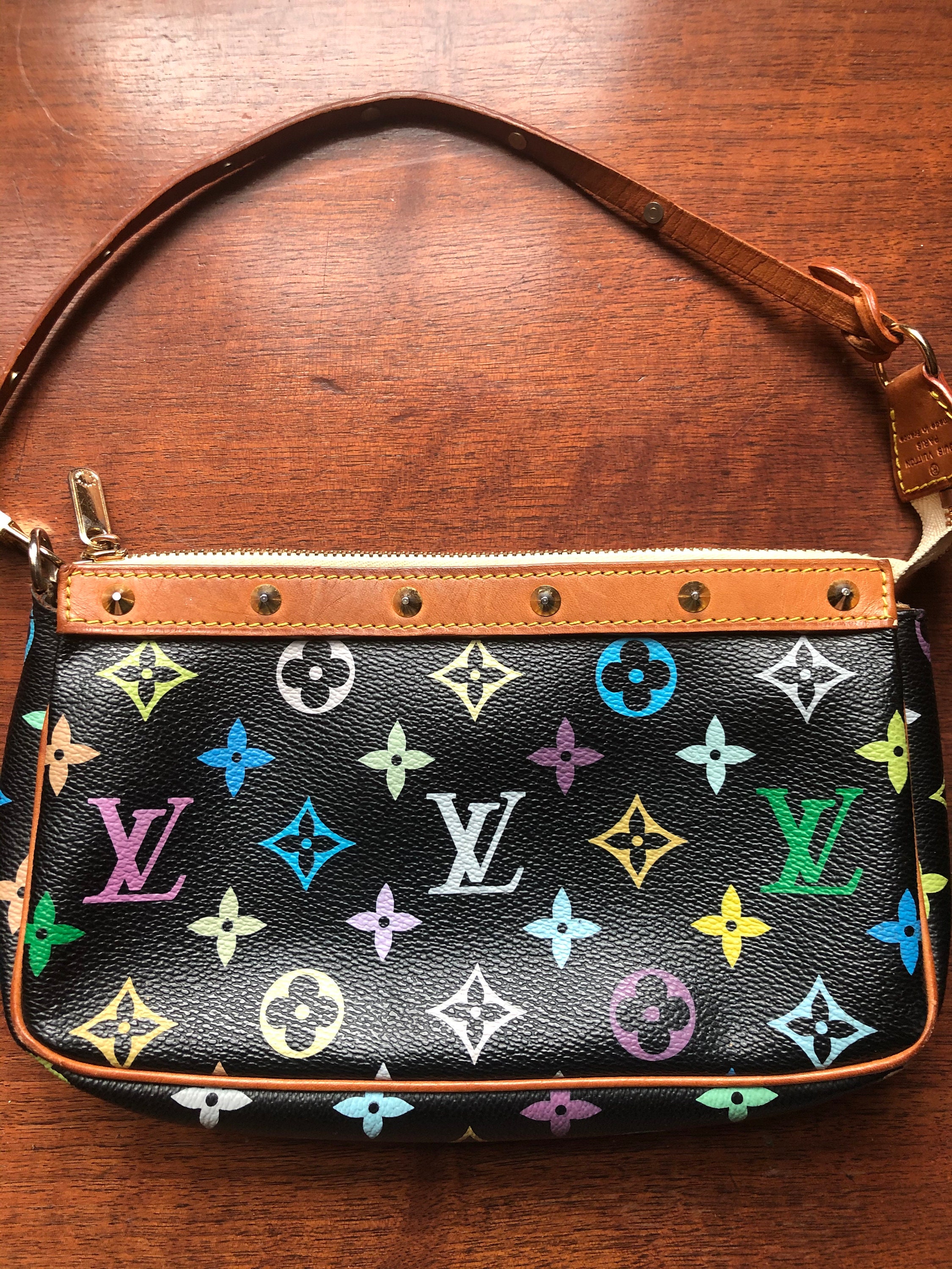 Louis Vuitton, Bags, Rare Lv Monogram Perforated Pochette Accessories Bag