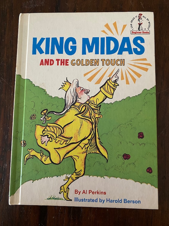 Vintage 1960s Childrens Book, King Midas and the Golden Touch 1969