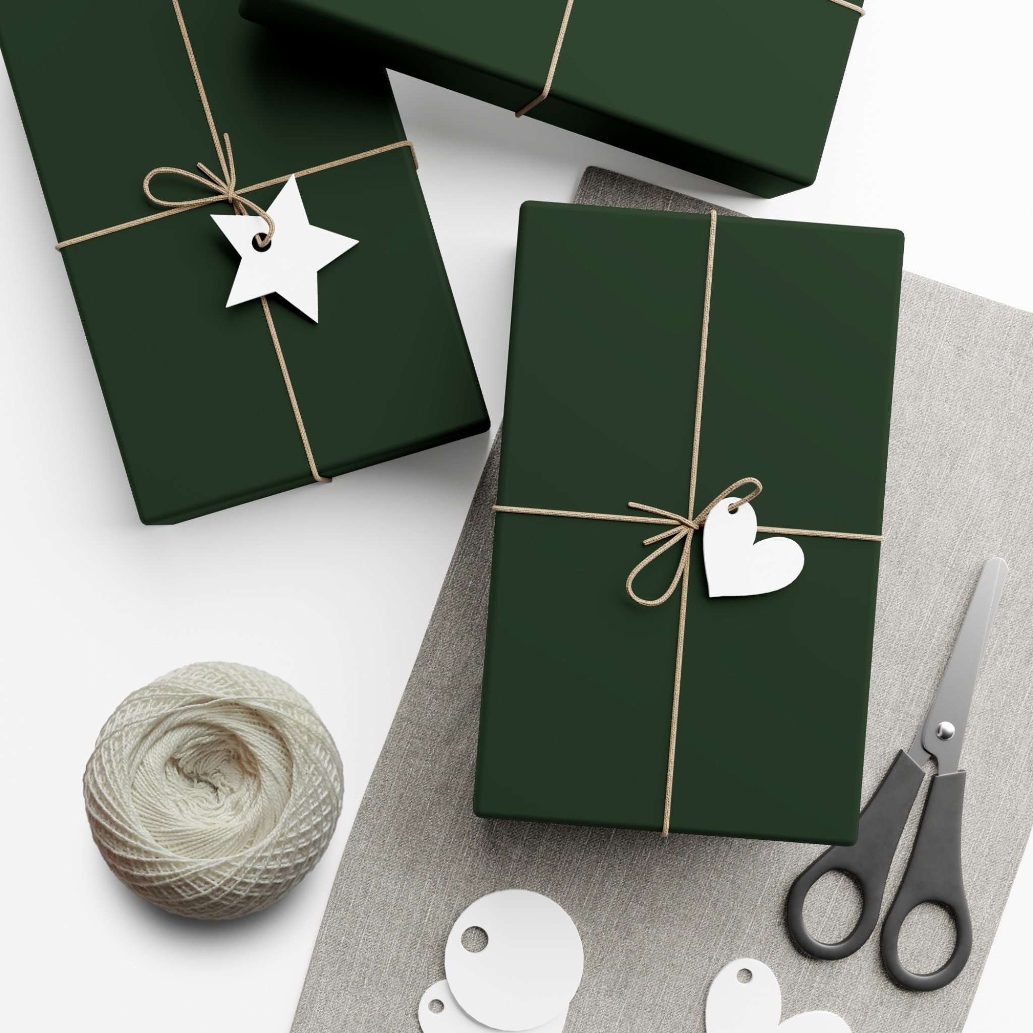 Dark Green Wrapping Paper Forest Green Wrapping Paper Green Gift