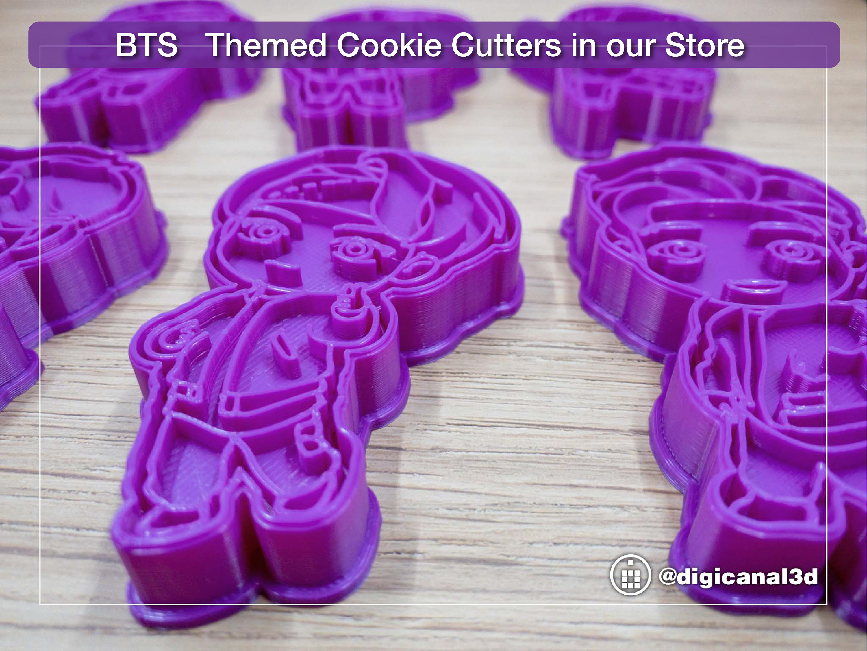 SKZOO Cookie Cutters Set of 8 Models: Wolf Chan, Leebit, Dwaekki