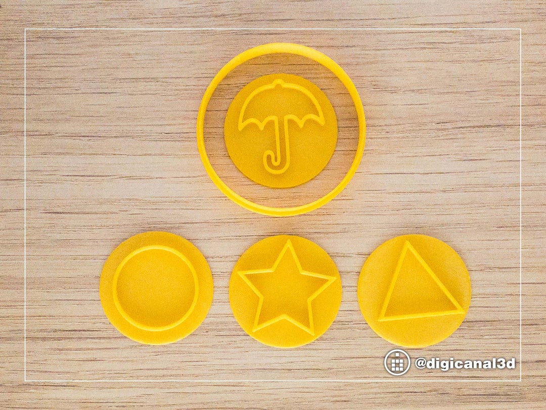 Squid Game Cookie Cutter Set. Dalgona Cookie Challenge . Star, Circle