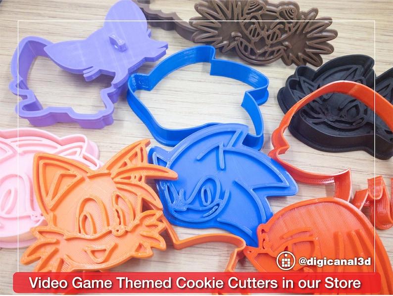 Sonic the Hedgehog Cookie Cutter Video Game Character . Gift