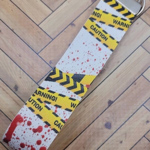 Cinta de precaución de la escena del crimen Pulsera de cuero sintético
