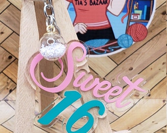 Sweet 16 Keychain