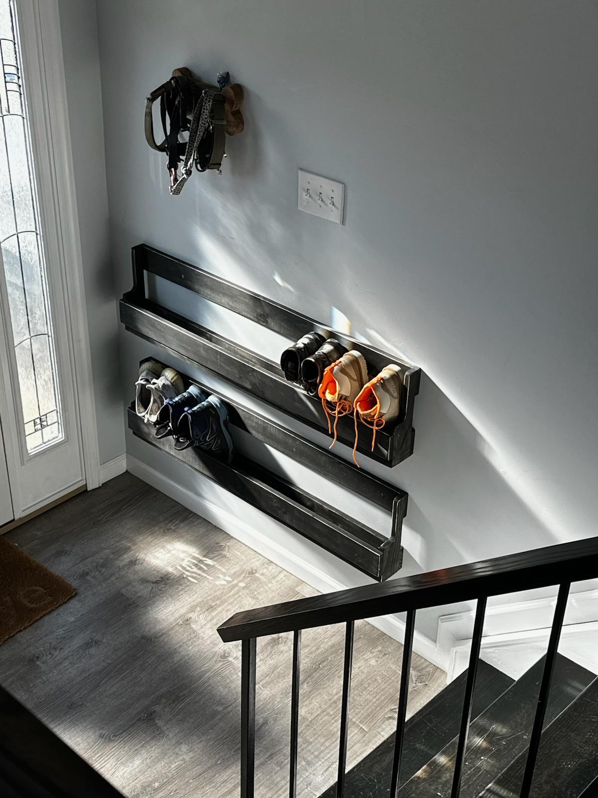 Floating Shoe Rack Shoe Storage Wall Mount - Etsy