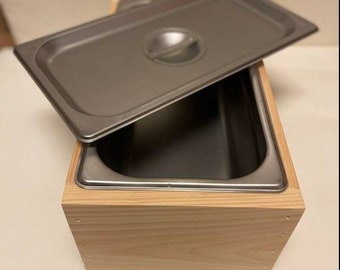 Kitchen Compost Bin Countertop Stainless Steel Insert w/Lid