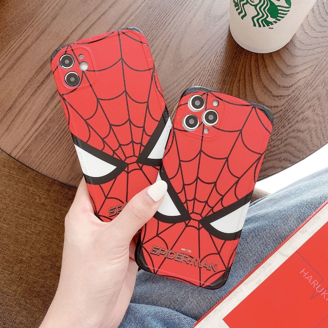 Spiderman Phone Case Transparent Avenger superhero Cover Etsy