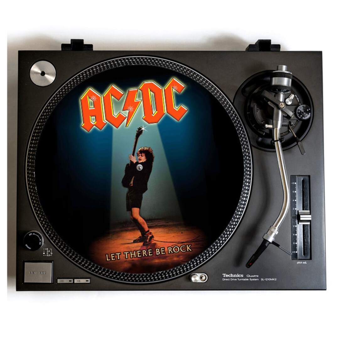 AC/DC Slipmat for Vinyl Turntable Records DJ Slip Mat Hard Etsy