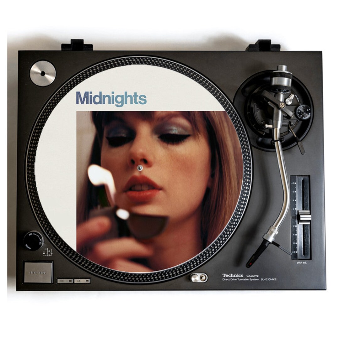 Taylor Swift Turntable Slipmat for Vinyl Records, Custom Slip Mat, Pop