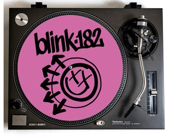 Blink-182 Turntable Slipmat for Vinyl Records, Pop Punk Rock, record player mat, gift for music lover birthday present, One More Time Punks