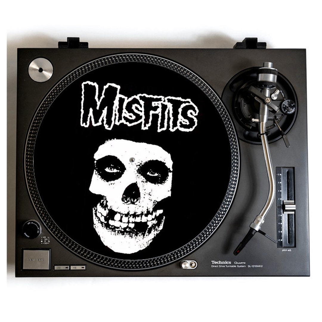 Misfits Turntable Slipmat Vinyl Records Punk Rock Hardcore Etsy
