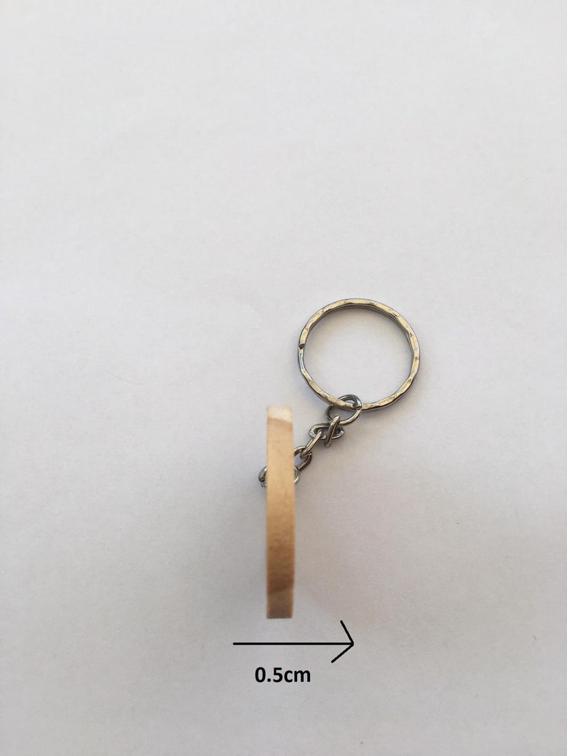 Custom wooden keyring perfect gift for everybody