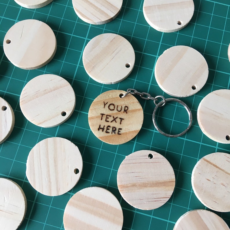 Custom wooden keyring perfect gift for everybody