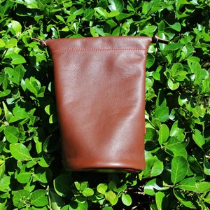 Leather Golf Shag Bag | Personalized Practice Ball Bag | Range Caddy | Full-Grain Leather | Handmade in USA