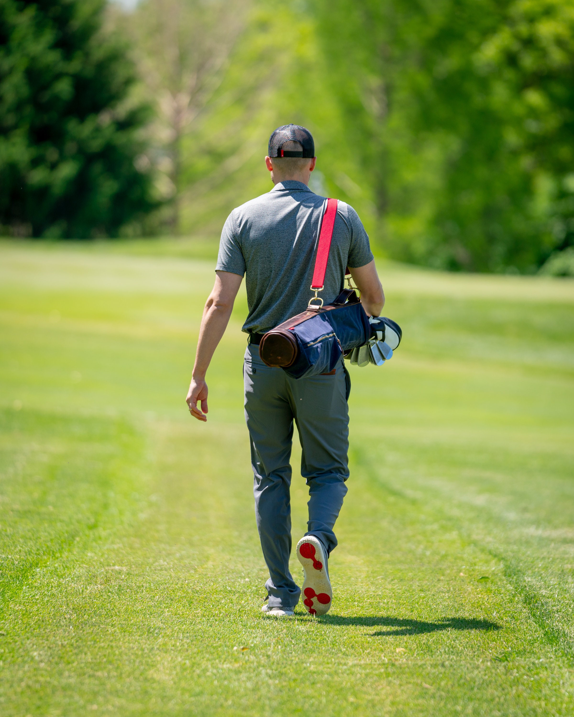 Leather Golf Bag Sunday Golf Bag Personalized Handmade Etsy
