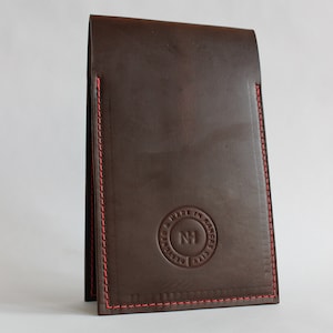 Leather Golf Yardage Book Covers Personalized Scorecard Holder Custom Golf Gift Full-Grain Horween Leather Handmade in USA image 6