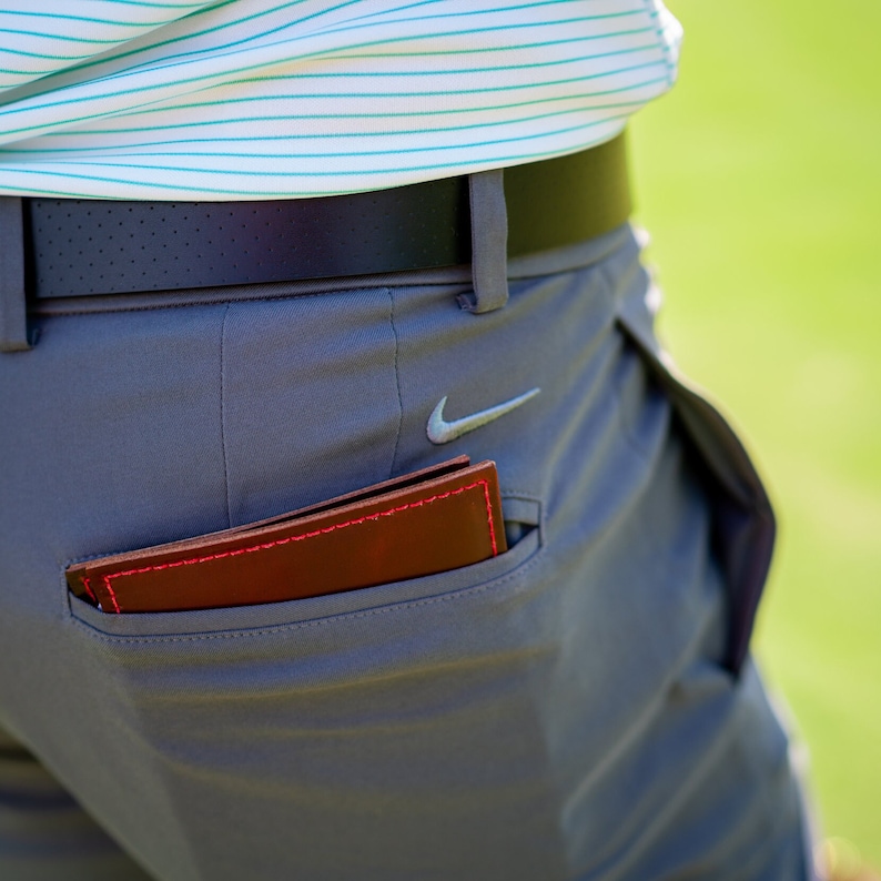 Leather Golf Scorecard Holder Yardage Book Cover Journal