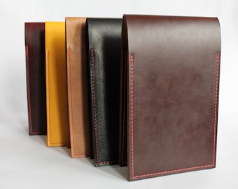 Leather Golf Yardage Book Covers | Scorecard Holder | Personalized Golf Gift | Full-Grain Horween Leather | Handmade in USA