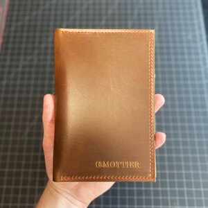 Leather Golf Scorecard Holder Yardage Book Cover Journal