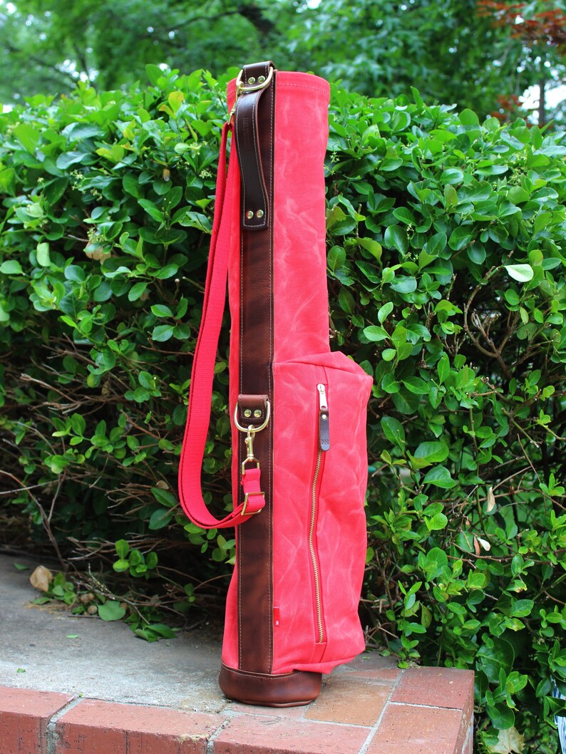 Leather Golf Bag Sunday Golf Bag Personalized Handmade Golf Gifts Made